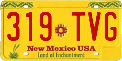 NM license plate 319TVG