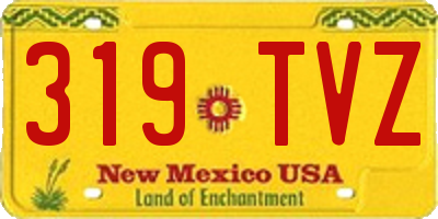 NM license plate 319TVZ
