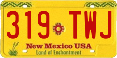 NM license plate 319TWJ