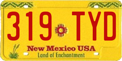 NM license plate 319TYD