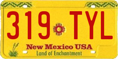 NM license plate 319TYL