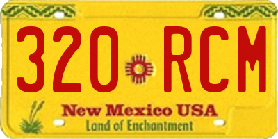 NM license plate 320RCM