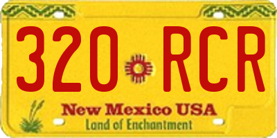NM license plate 320RCR