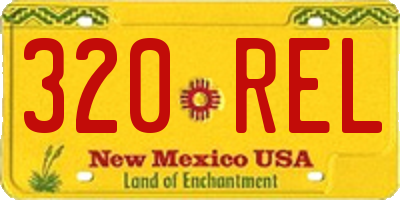 NM license plate 320REL