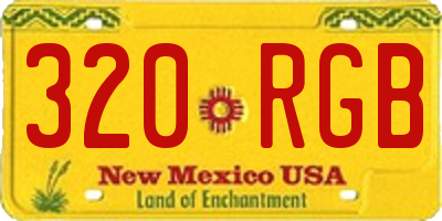NM license plate 320RGB