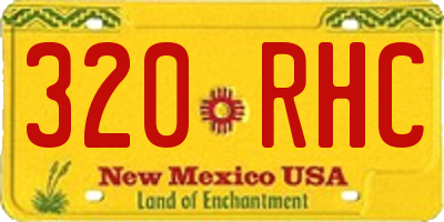 NM license plate 320RHC
