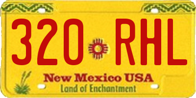 NM license plate 320RHL