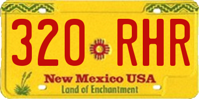 NM license plate 320RHR