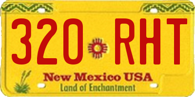 NM license plate 320RHT