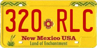NM license plate 320RLC