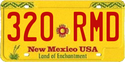 NM license plate 320RMD