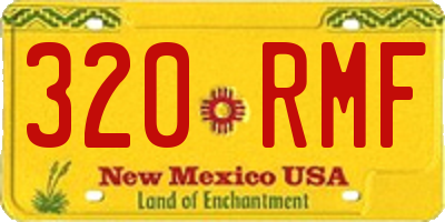 NM license plate 320RMF