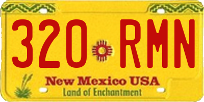 NM license plate 320RMN