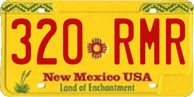 NM license plate 320RMR