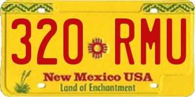 NM license plate 320RMU
