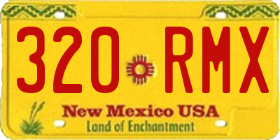 NM license plate 320RMX