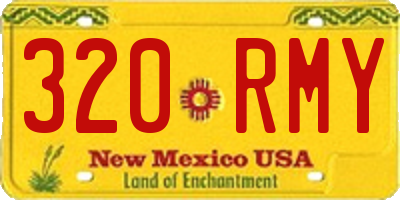 NM license plate 320RMY