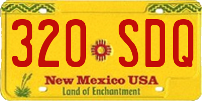 NM license plate 320SDQ