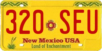 NM license plate 320SEU