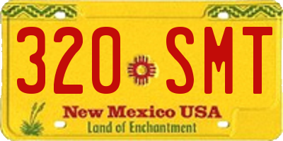 NM license plate 320SMT