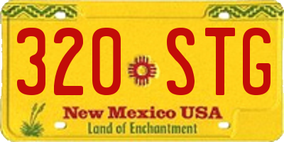 NM license plate 320STG