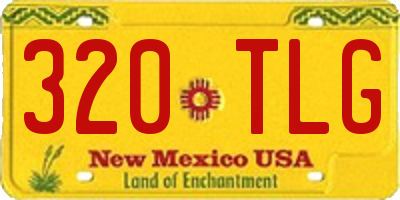 NM license plate 320TLG