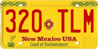 NM license plate 320TLM