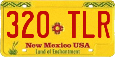 NM license plate 320TLR