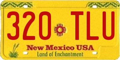 NM license plate 320TLU