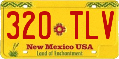 NM license plate 320TLV