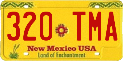 NM license plate 320TMA