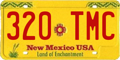 NM license plate 320TMC