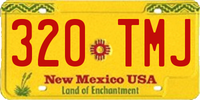 NM license plate 320TMJ