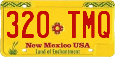 NM license plate 320TMQ