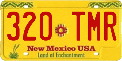 NM license plate 320TMR