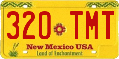 NM license plate 320TMT