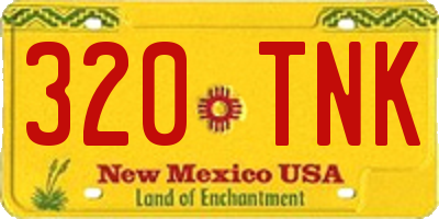 NM license plate 320TNK