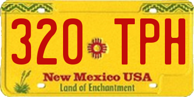 NM license plate 320TPH