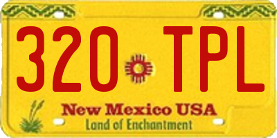 NM license plate 320TPL