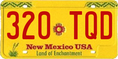 NM license plate 320TQD