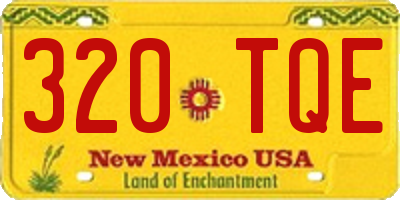 NM license plate 320TQE