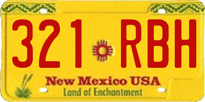 NM license plate 321RBH