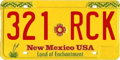 NM license plate 321RCK