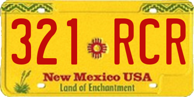 NM license plate 321RCR