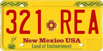 NM license plate 321REA