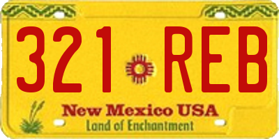 NM license plate 321REB