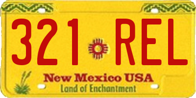 NM license plate 321REL