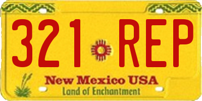 NM license plate 321REP