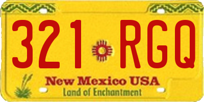 NM license plate 321RGQ
