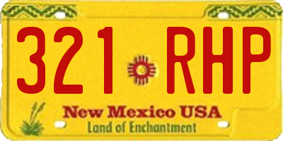 NM license plate 321RHP
